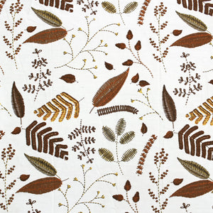 Soft Cotton Floral Print 250 TC Fitted Bedsheet In Brown Online In India