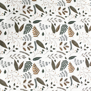 Soft Cotton Floral Print 250 TC Fitted Bedsheet In Green Online In India