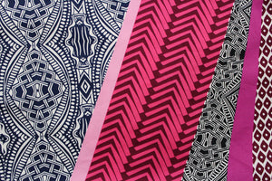 Prism Pink Printed Cotton Abstract Table Cover(1 Pc) online in India