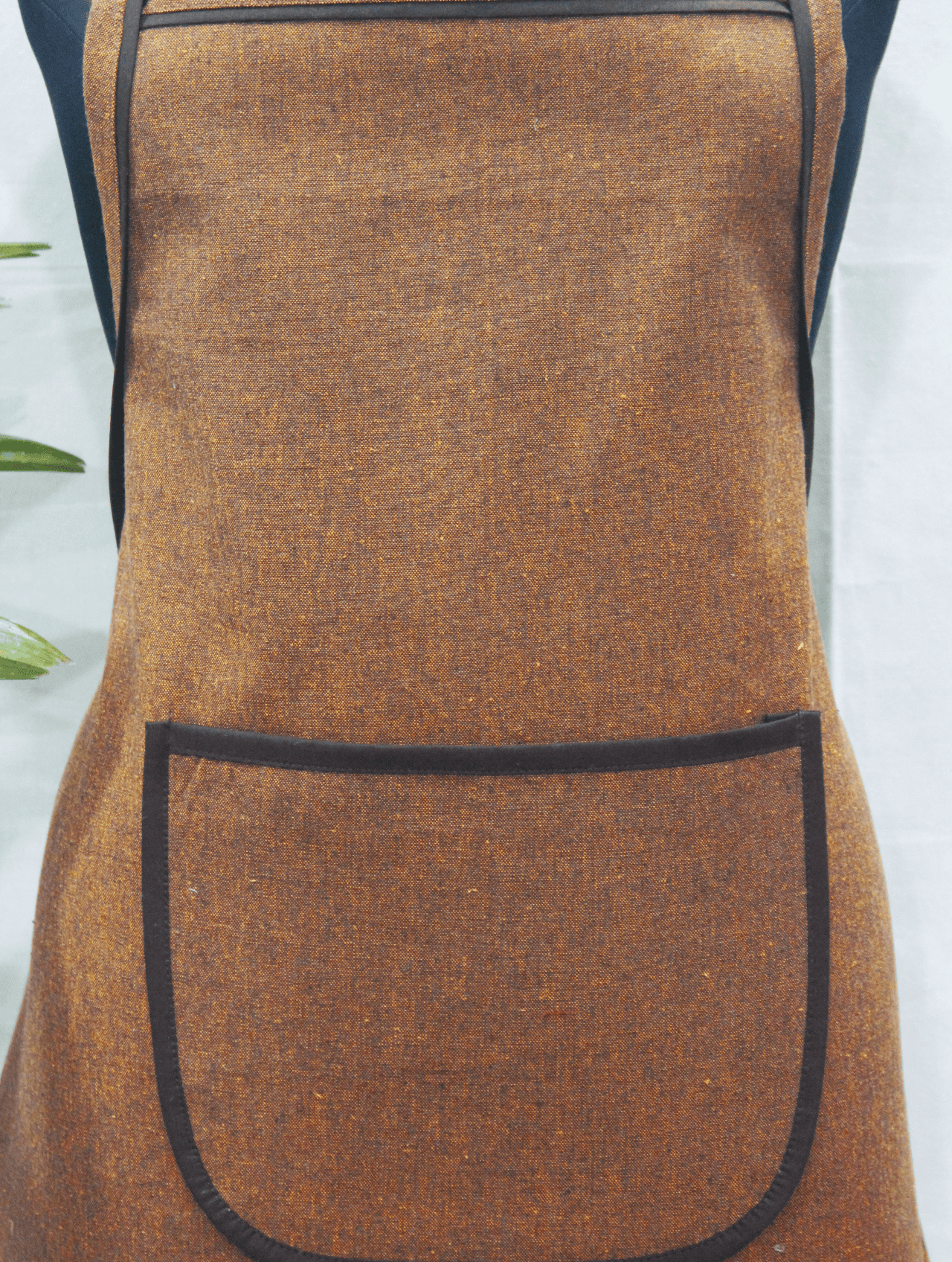 Stylish Coffee Gold Handwoven Cotton Kitchen Apron (1 Pc) Online In India