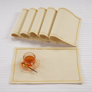 Classy Hand Woven Cotton Table Placemats Set( 6 P cs) online in India