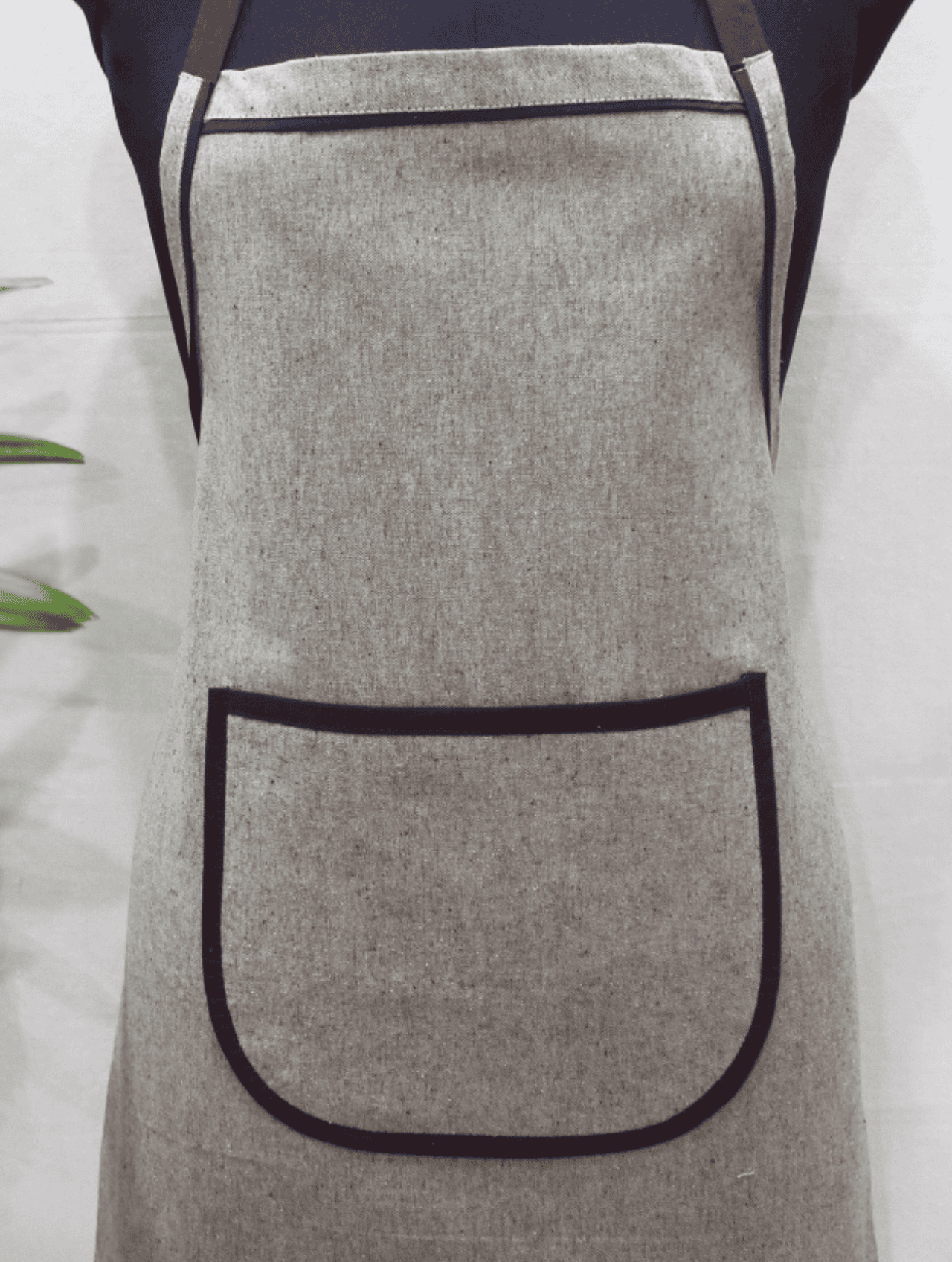 VIRGO Handwoven Cotton 1 Pc Kitchen Apron - Khaki Coffee