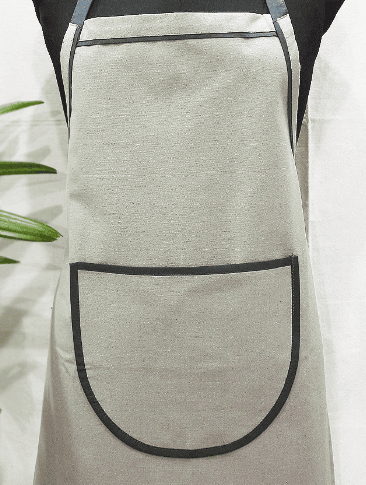 VIRGO Handwoven Cotton 1 Pc Kitchen Apron - Khaki