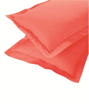Soft 210 TC Plain Cotton Pillow Cover Set In Peach Online In India(2 Pcs)