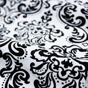 Soft Black 144 TC Damask Print Cotton Fabric(231 cms) online in India