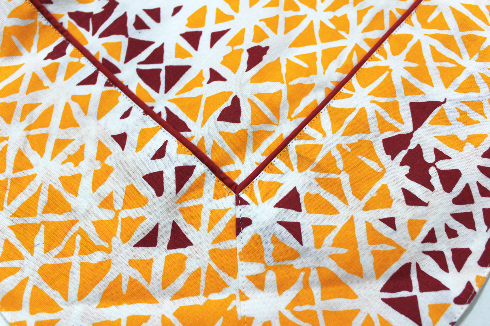 PRISM Printed Cotton Damask 1 Pc Table Cover - Mustard