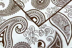 Prism Brown Printed Cotton Damask Table Cover(1 Pc) online in India