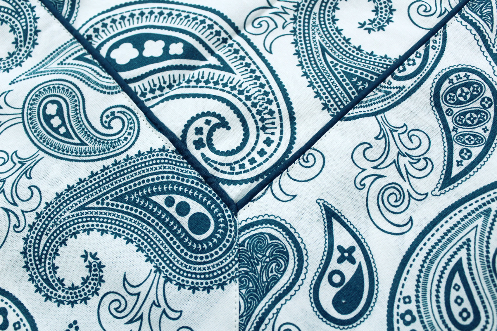 PRISM Printed Cotton Damask 1 Pc Table Cover - Peacock Blue
