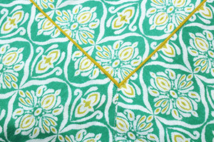 Prism Aqua Printed Cotton Damask Table Cover(1 Pc) online in India