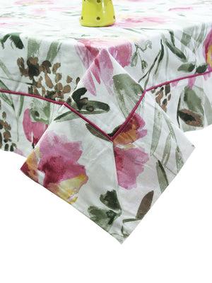 Prism Magenta Printed Cotton Floral Table Cover(1 Pc) online in India