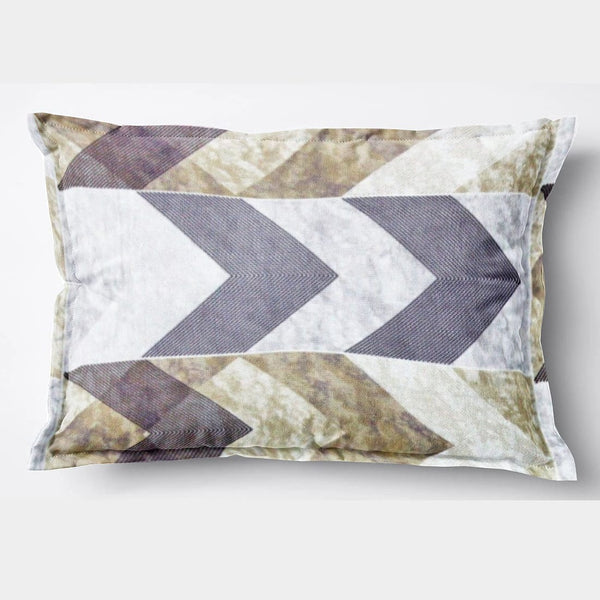 Soft Geometrical Print Pillow Cover Set In Brown Online At Best prices(2 Pcs)