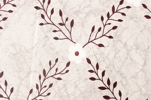 Soft Floral print Coffee Brown Cotton Cushion Cover Set online in India