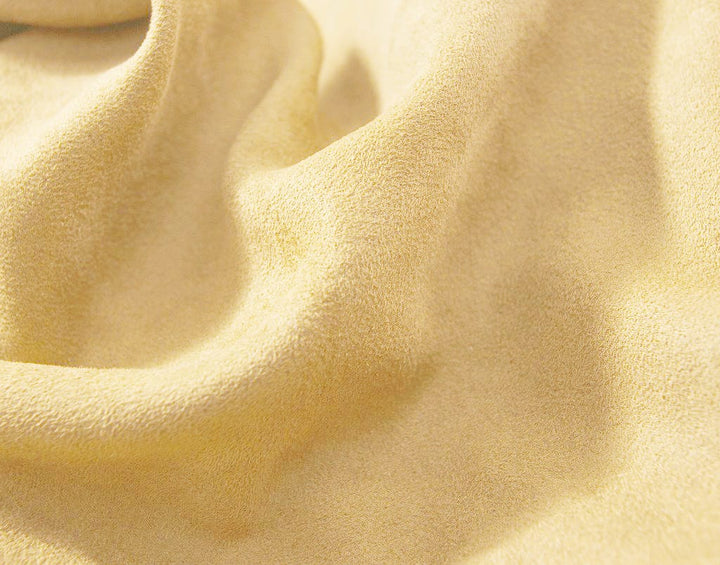 Imported SUEDE Solid Design 200 GSM Fabric (152 cms) in Gold Online At Best Prices
