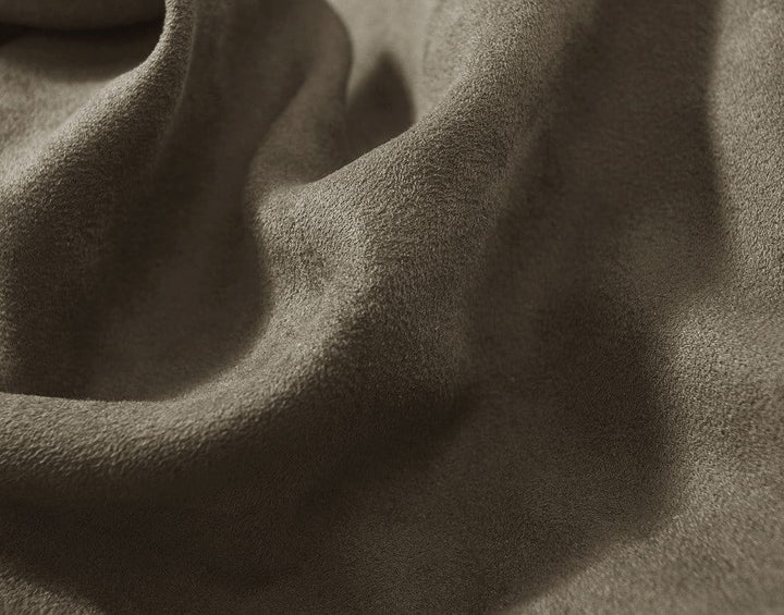 Imported SUEDE Solid Design 200 GSM Fabric (152 cms) in Storm Brown Online At Best Prices