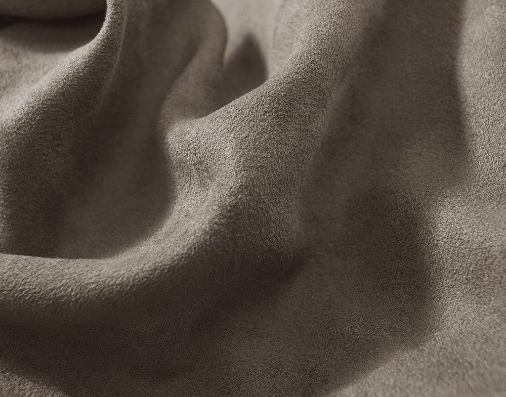 SUEDE Plain Microfibre 1 Pc Table Cloth - STORM BROWN