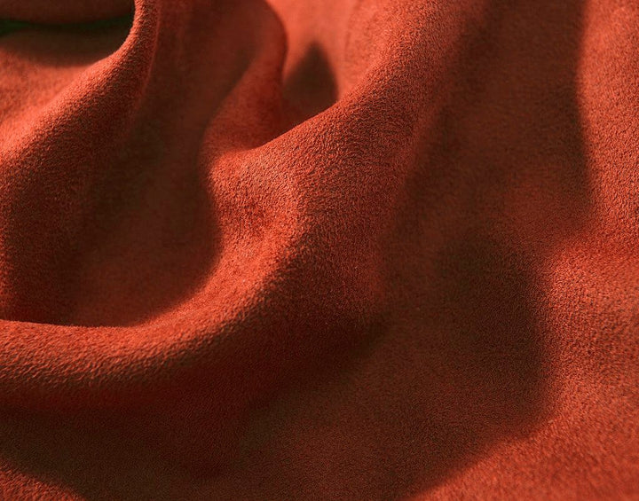 Luxurious Microfiber Suede Velvet Cushion Cover Set in Rust online in India