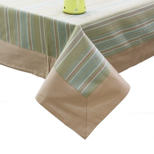 Alpha Brown Woven Cotton Stripes Table Cover(1 Pc) online in India