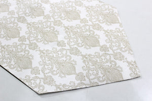 300 TC Motif Cotton Table Runner for 6 Seater Table in Beige online