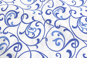 144 TC Floral Cotton Table Runner for 6 Seater Table in Blue online