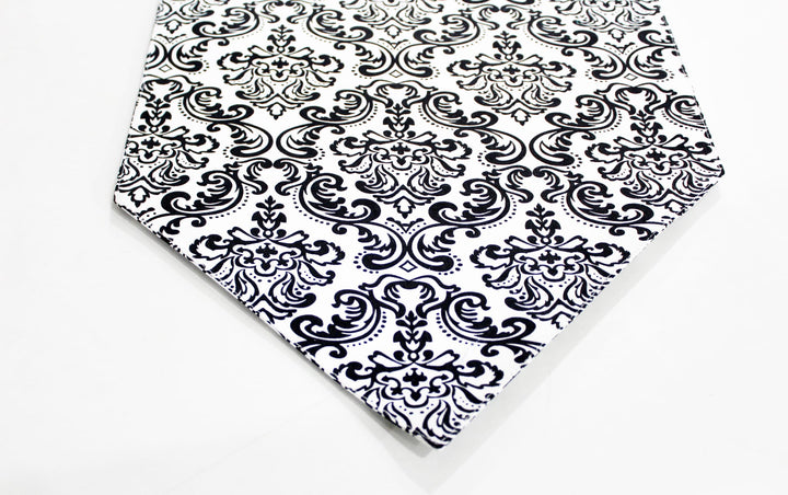 144 TC Damask Cotton Table Runner for 6 Seater Table in Black online
