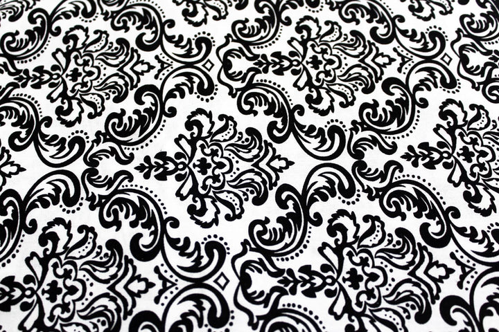 144 TC Damask Cotton Table Runner for 6 Seater Table in Black online