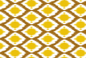 144 TC Ikat Cotton Table Runner for 6 Seater Table in Mustard online