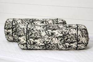 Soft Black Printed Traditional Cotton Bolster Cover Set (2Pcs) Online In India