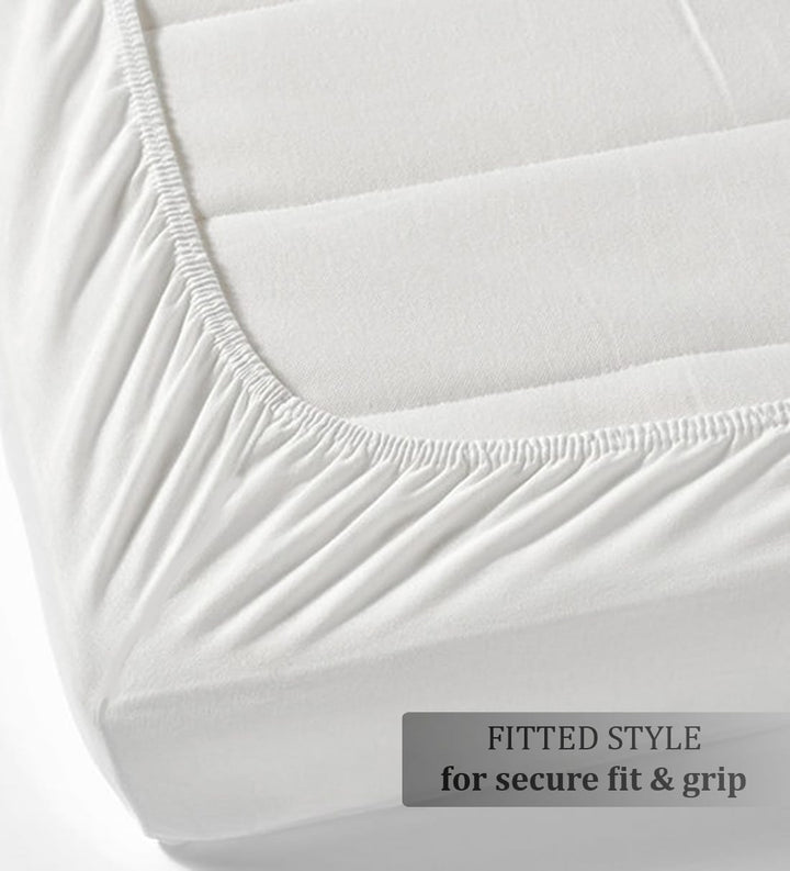 White Premium Fitted Water Proof Mattress Protector online in India 
