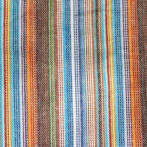 Soft Stripe Print Mercerised Woven Cotton Diwan Set(6 Pcs) online in India
