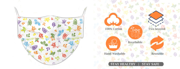 Plain Non Surgical Cotton Face Mask (5 Pcs) online at best prices in India