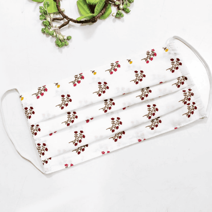 cotton pleated face mask
