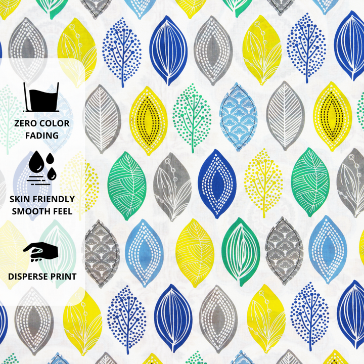 Close up view Digital Print Single Flat Bedsheet Design 