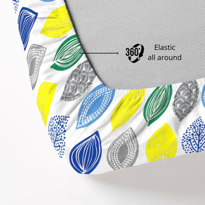 Digital Print Single Fitted Bedsheet  Elastic All Around