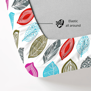 Digital Print Single Fitted Bedsheet elastic all around
