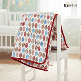 Kids Reversible Cotton Dohar | Soft 3-Layer AC Blanket with Floral Print - Pink