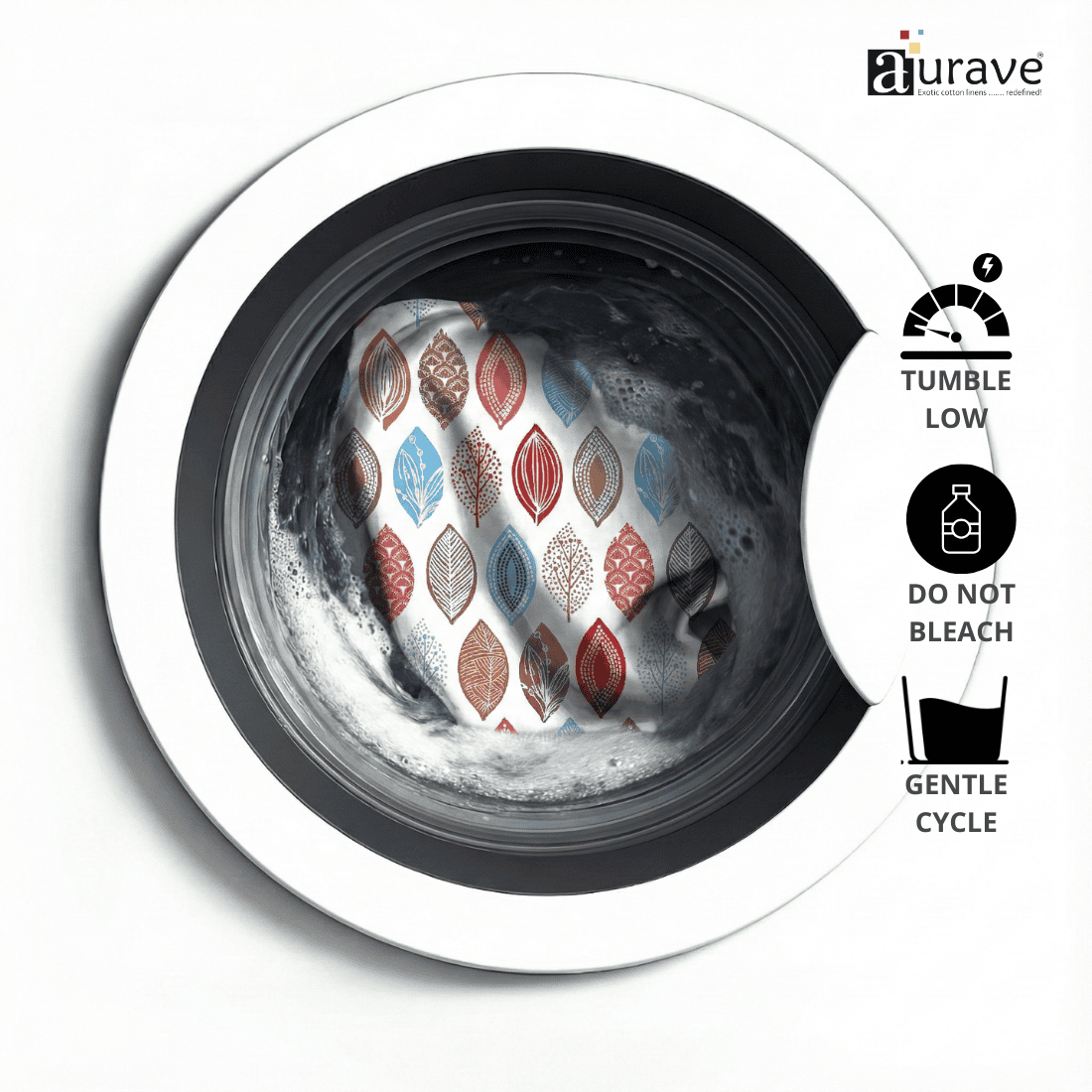 Washing machine with Kids Reversible Cotton Dohar 