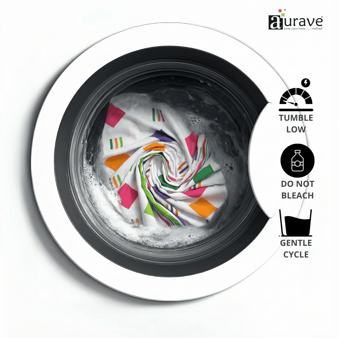 Washing machine with Kids Reversible Cotton Dohar 