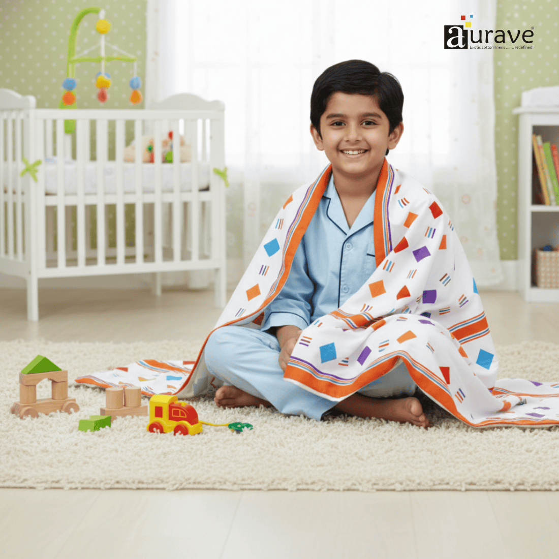 Kids Reversible Cotton Dohar