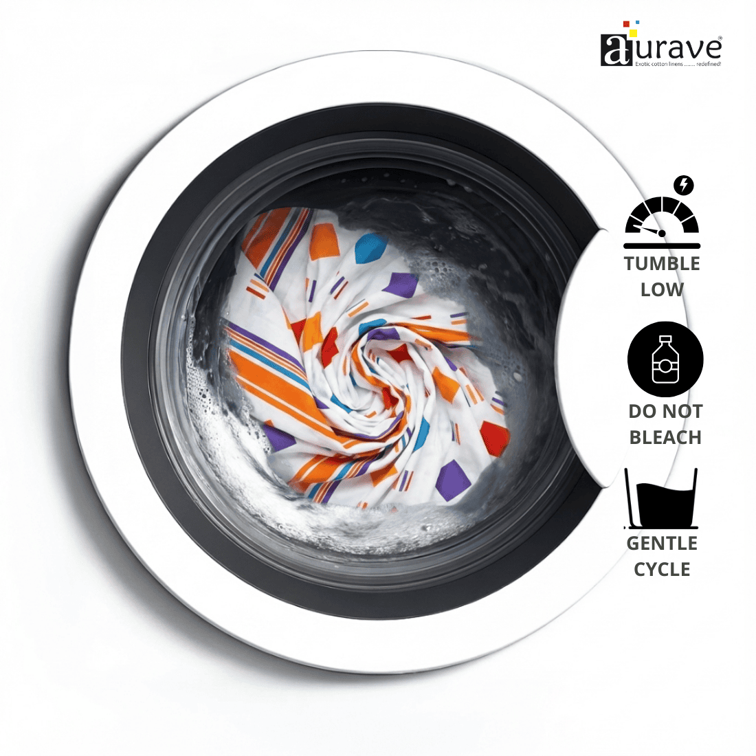 Washing machine with Kids Reversible Cotton Dohar 