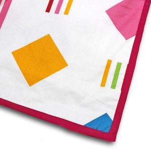 Geometrical Design Cotton Dohar, Pink