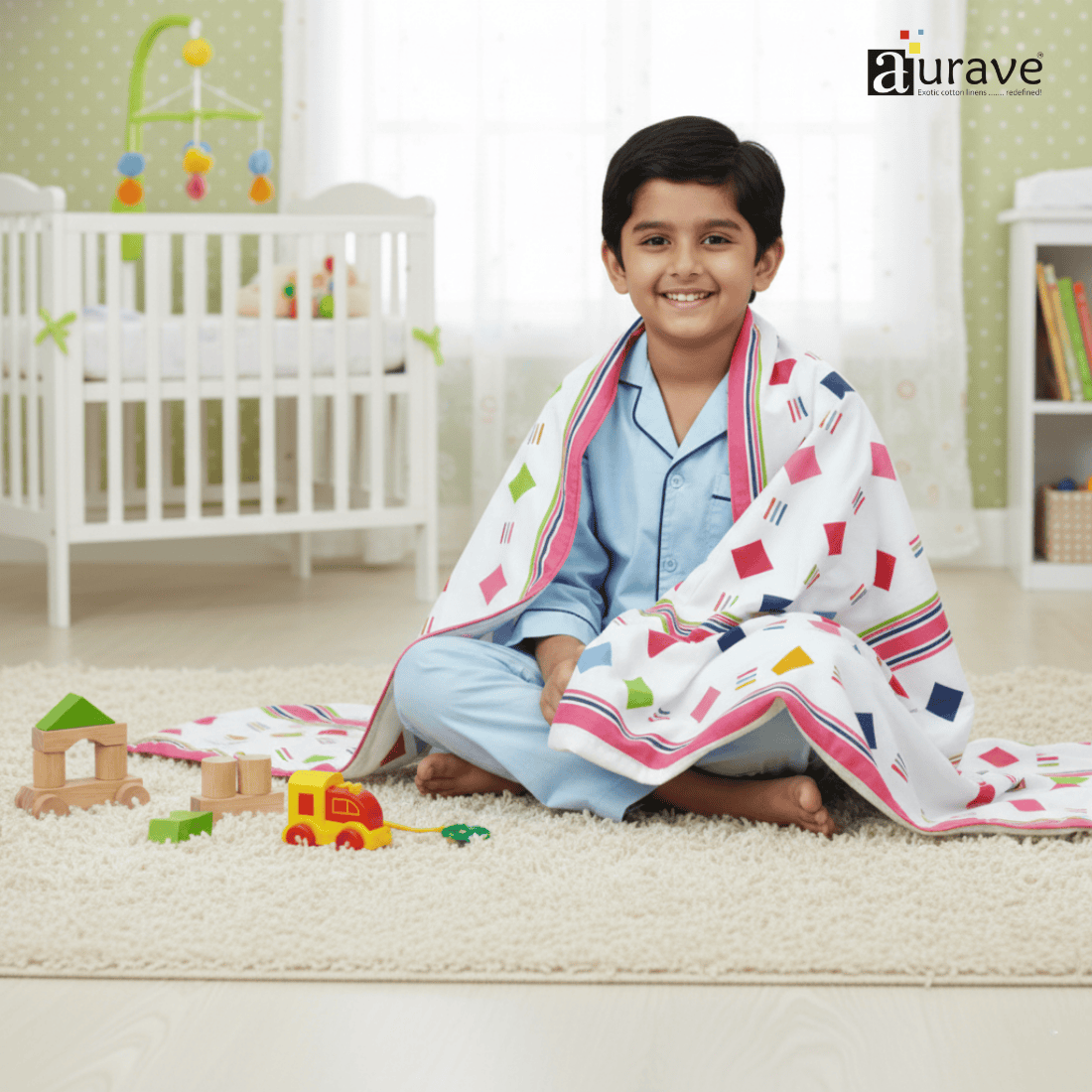 Kids Reversible Cotton Dohar 