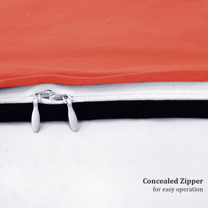 Close-up of a concealed zipper 