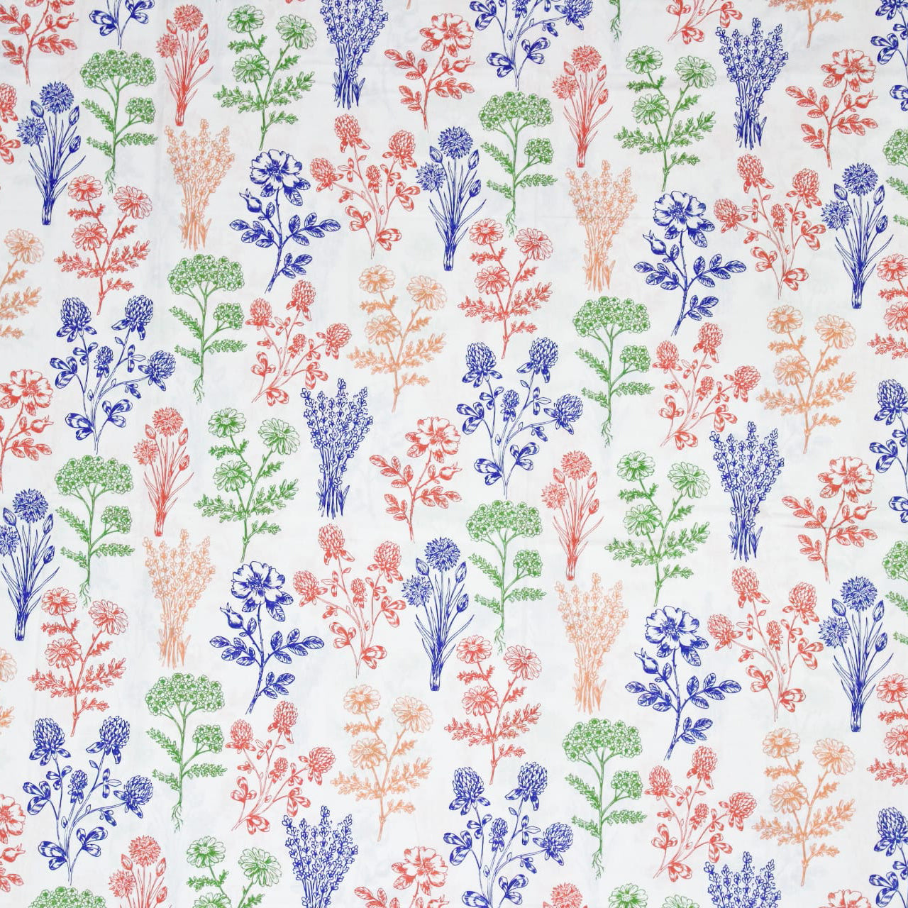 Full View Printed Floral Cotton Design 