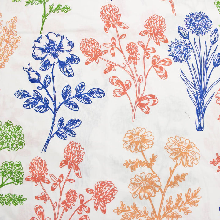 Full View Printed Floral Cotton Design 