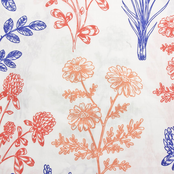 Full View Printed Floral Cotton Design 