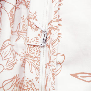 Close-up of Printed Floral Cotton Design 