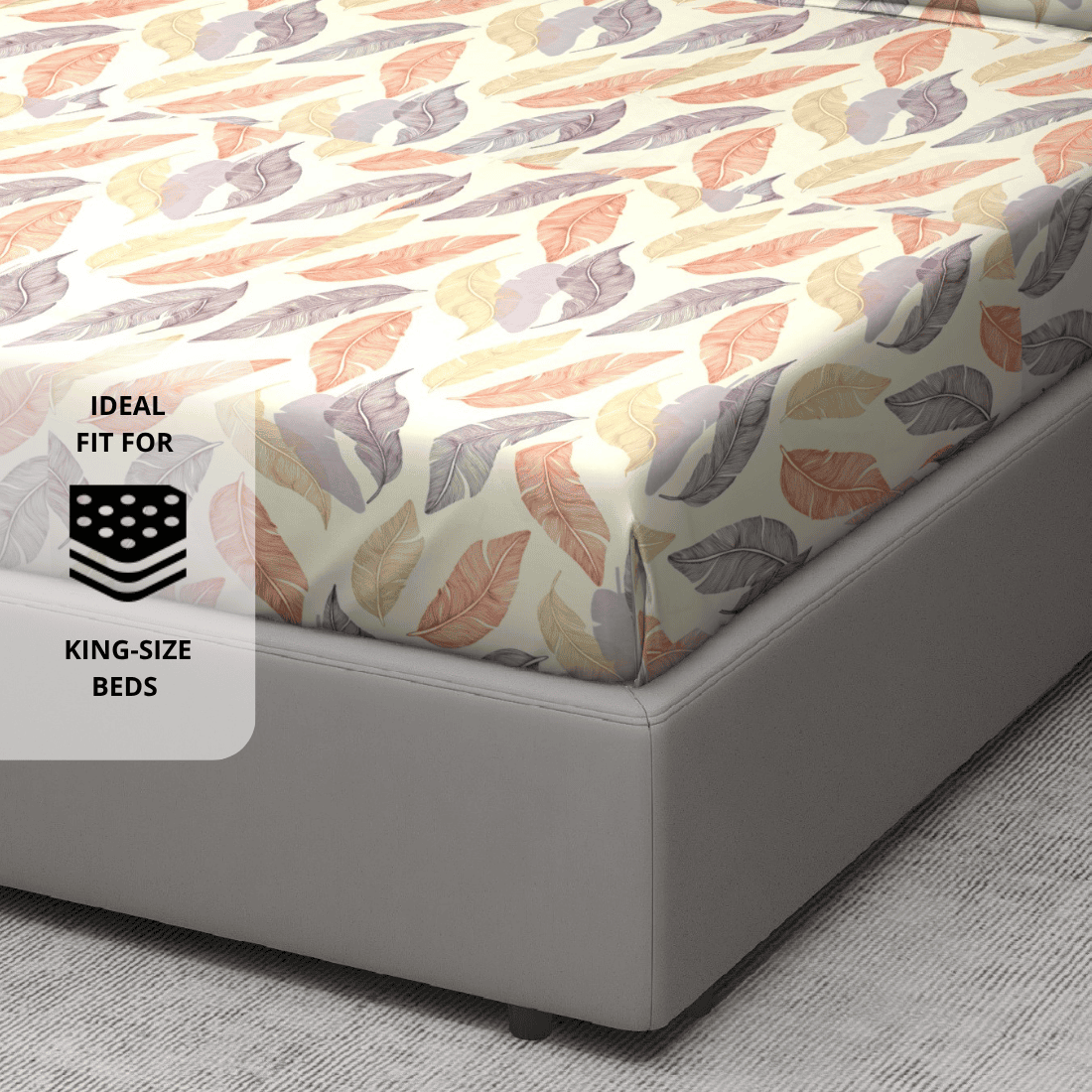Soft Cotton Floral Flat  Bedsheet 