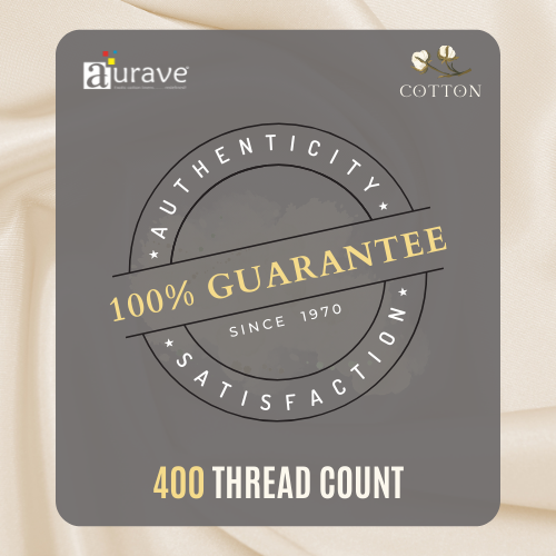 Soft Plain 400 TC Cotton Satin Flat Bedsheet  Guarantee 