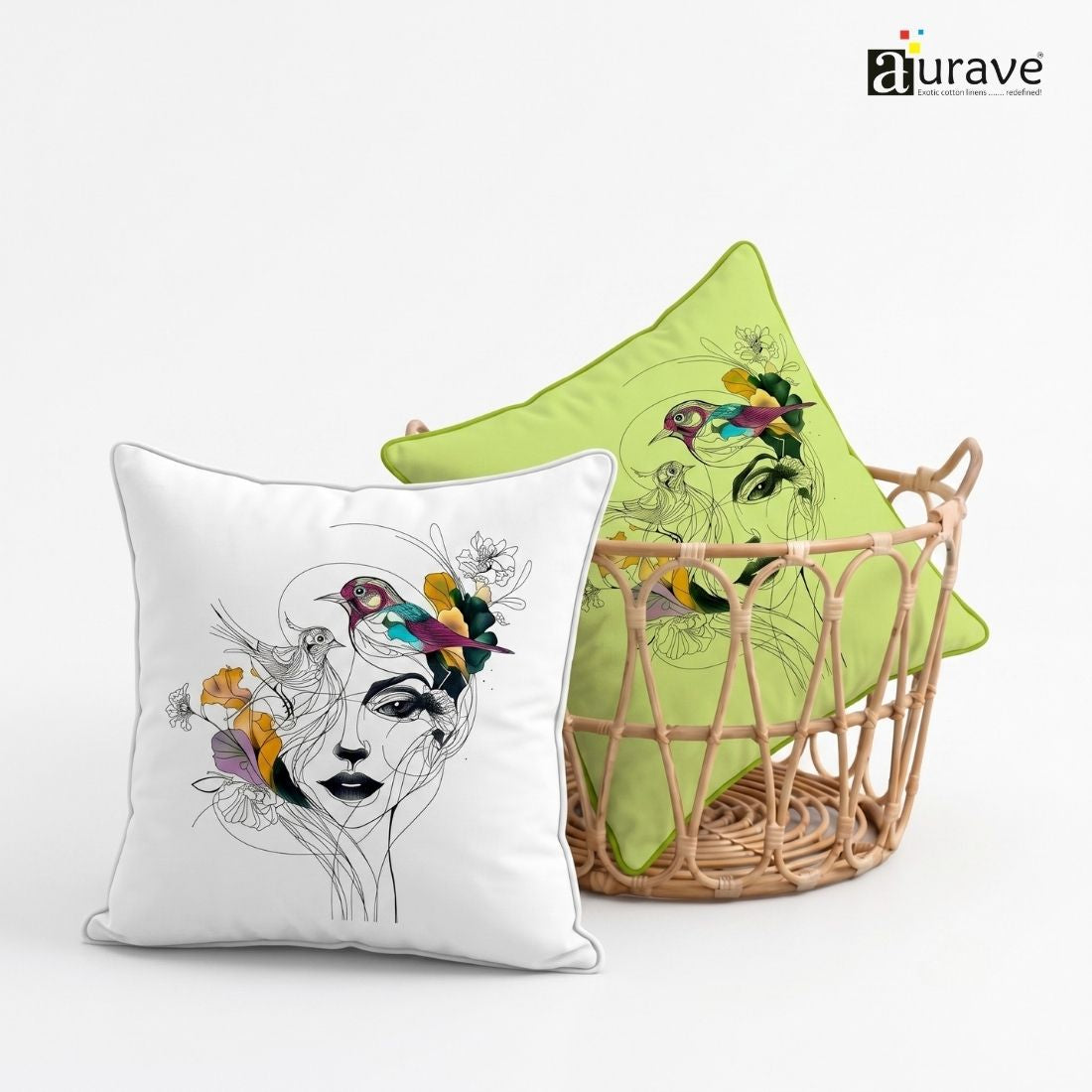Zari Elle Fine Line Portrait DTF Cushion Cover (Copy) test