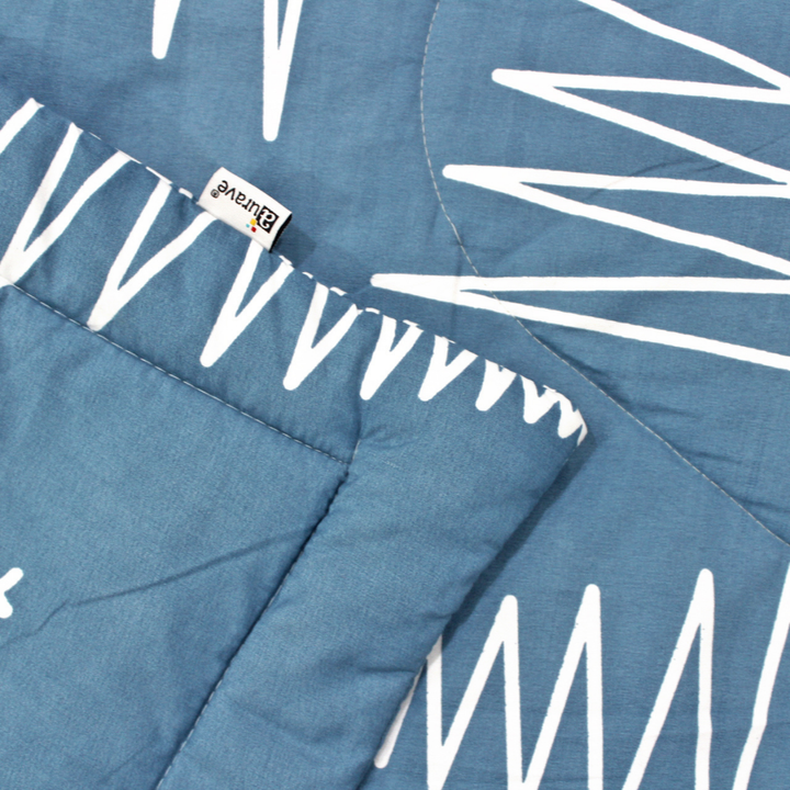 Microfiber 150 GSM All Season Comforter/Quilt - Blue